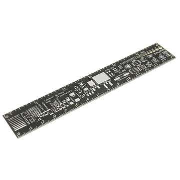 1Pcs 15cm Duinopeak PCB Ruler Measuring Tool Resistor Capacitor Chip IC SMD Diode Transistor Package
