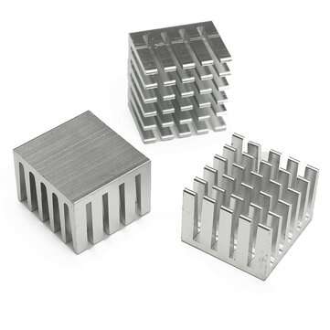1pcs 20x20x15mm DIY CPU IC Chip Heat Sink Extruded Cooler Aluminum Heat Sink