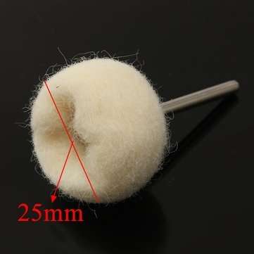 1pcs 3mm Shank Wool Polishing Ball Buffing Wheel For Jade Jewelry