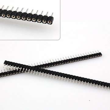 1pcs 40Pin Single Row 2.54mm Round Female Header Pin