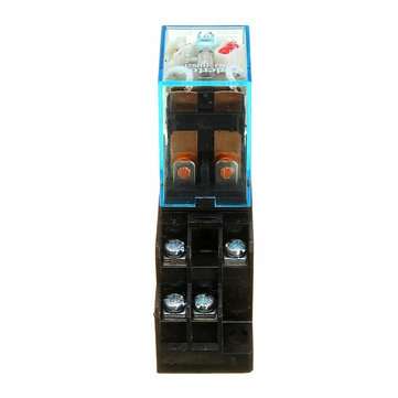 1Pcs AC110V Coil Power Relay LY2NJ JQX-13F DPDT 8 Pin PTF08A With Socket Base