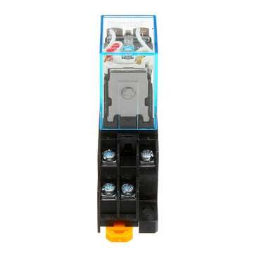 1Pcs AC110V Coil Power Relay LY2NJ JQX-13F DPDT 8 Pin PTF08A With Socket Base