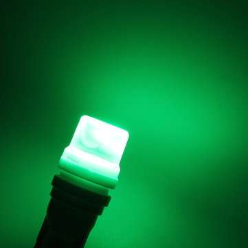 1PCS Ceramic T10 W5W LED Car Wedge Side Marker Lights Signal Reading Tail Bulb 12... (COLOR.: GREEN)