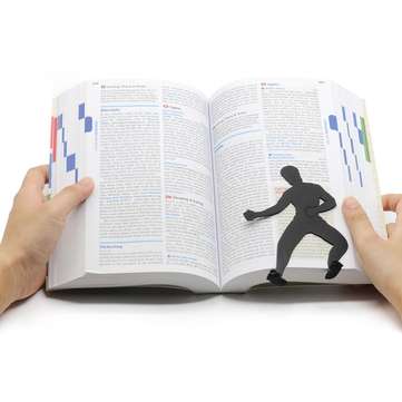 1Pcs Bookmark for Books Kongfu People Shape Page Mark Creative Office Student Supplies Gift for Chil