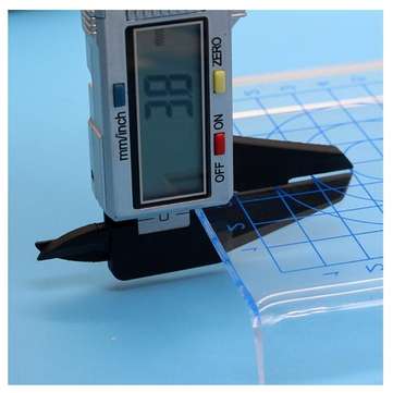 1Pcs Clear U-shaped Acrylic Scale Sheet Acrylic Pressure Board Transparent DIY Press Plate Clay Tool