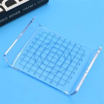 1Pcs Clear U-shaped Acrylic Scale Sheet Acrylic Pressure Board Transparent DIY Press Plate Clay Tool