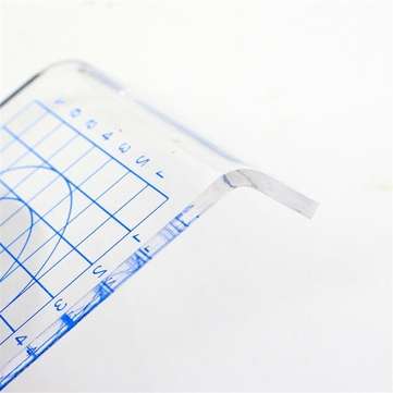 1Pcs Clear U-shaped Acrylic Scale Sheet Acrylic Pressure Board Transparent DIY Press Plate Clay Tool