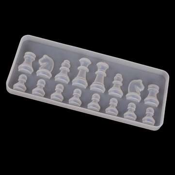 Crystal Chess Silicone Mold for DIY Ornament Resin Casting Craft Mould Tool