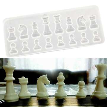 Crystal Chess Silicone Mold for DIY Ornament Resin Casting Craft Mould Tool