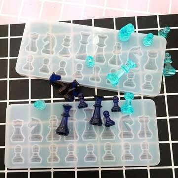 Crystal Chess Silicone Mold for DIY Ornament Resin Casting Craft Mould Tool