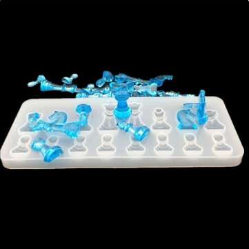 Crystal Chess Silicone Mold for DIY Ornament Resin Casting Craft Mould Tool