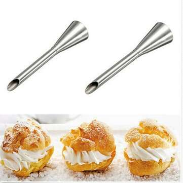 1Pcs High Quality Puffs Cream Icing Piping Nozzle Tip Stainless Steel Long Puff Nozzle Tip Decoratin