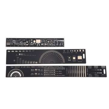 1Set 15cm 20cm 25cm Multifunctional PCB Ruler Measuring Tool Resistor Capacitor Chip IC SMD Diode Tr