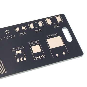 1Set 15cm 20cm 25cm Multifunctional PCB Ruler Measuring Tool Resistor Capacitor Chip IC SMD Diode Tr
