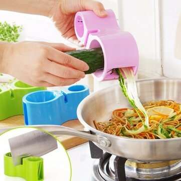 2 Blades Vegetable Spiral Slicer Vegetable Peeler Cutter Cucumber Carrot Veggie Julienne Tool  Fruit