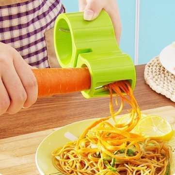 2 Blades Vegetable Spiral Slicer Vegetable Peeler Cutter Cucumber Carrot Veggie Julienne Tool  Fruit