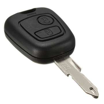 2 Button Remote Key Case Shell Switch Repair Kit For Peugeot 206