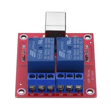 2 Channel 5V HID Driverless USB Relay USB Control Switch Computer Control Switch PC Intelligent Cont
