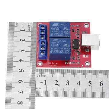 2 Channel 5V HID Driverless USB Relay USB Control Switch Computer Control Switch PC Intelligent Cont