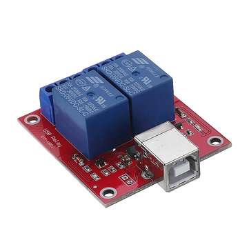 2 Channel 5V HID Driverless USB Relay USB Control Switch Computer Control Switch PC Intelligent Cont