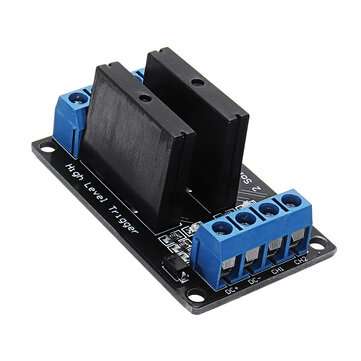 2 Channel DC 12V Relay Module Solid State High and low Level Trigger 240V2A (MODE: HIGHLEVEL)