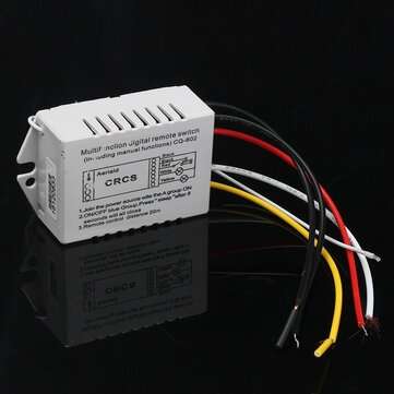 2 Channel Port 180-240V ON/OFF Wireless Digital Remote Control Light Wall Switch 20M