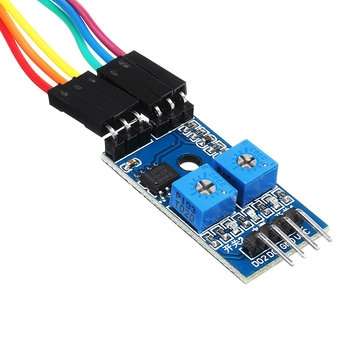 2 Channel Speed Sensor Module Counting Motor Speed Controller Measuring Slot Type Optocoupler Module
