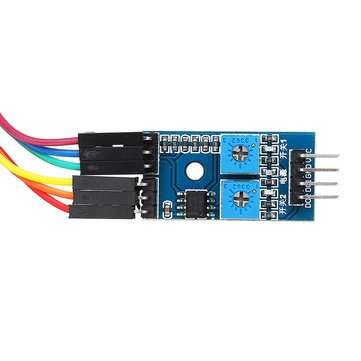 2 Channel Speed Sensor Module Counting Motor Speed Controller Measuring Slot Type Optocoupler Module