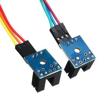 2 Channel Speed Sensor Module Counting Motor Speed Controller Measuring Slot Type Optocoupler Module