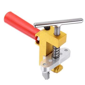 2 In 1 Glass Tile Opener with 2Pcs Extra Cutting Head Carbide Blade Wheel Cutter for Glass Tile Mirr