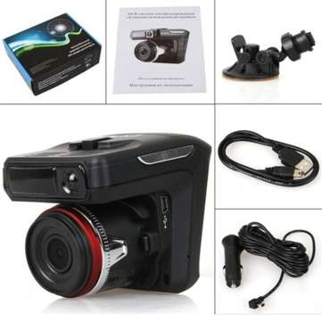 2 In 1 Full HD 1080P Car DVR Radar Detector Highway Mode Laser Car DVRs 170  Video Recorder Logger