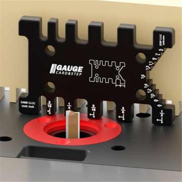 2 In 1 Mortise and Tenon Router Template Jig Miter Gauge Fence Box Jig Gauge Table Saw Step Height D