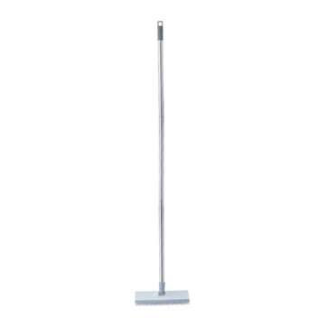 2 in 1 Retractable Rotating Floor Brush Glass Cleaning Tool Telescopic Rod Window Cleaner Squeegee W
