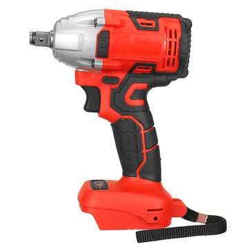 2 in1 520N.m. Li-Ion Brushless Cordless Electric 1/2" Wrench 1/4"Screwdriver Drill f... (COLOR: RED)