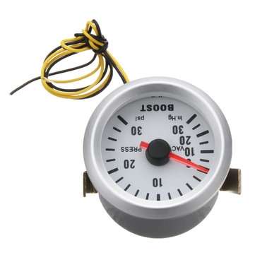 2 inch 52mm Universal Car Red LED Pressure Turbo Boost Gauge Meter 30 Psi with Hose