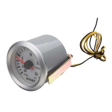 2 inch 52mm Universal Car Red LED Pressure Turbo Boost Gauge Meter 30 Psi with Hose