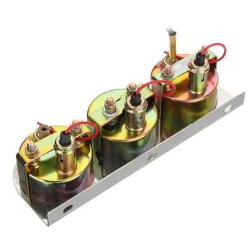2 Inch 52mm Oil Pressure Water Temp Amp Meter Triple Gauge 3 in 1 Set Chrome Panel