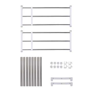 2 Layers Microwave Oven Stainless Steel Rack Kitchen Storage Shelf Container Kitchen Storage Rack