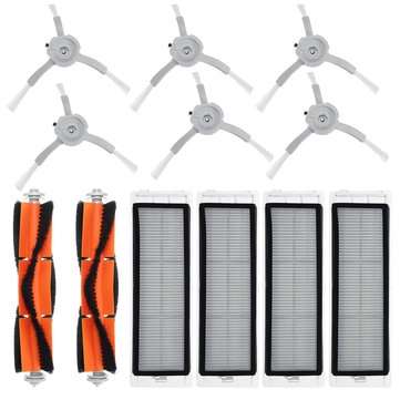 2 Main Brush + 6 Side Brush + 4 Filter Kit For for Roborock S50 Vacuum Cleaner Replacement Accessori