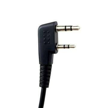 2 Pin Ear Earpiece Microphone PTT Headset for Baofeng Walkie Talkie UV-5R 777 888s Kenwood Puxing Wo