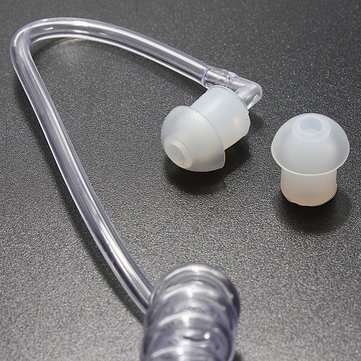 2 Pin Cool FBI Style Headset Earpiece for Kenwood Walkie Talkie