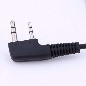 2 PIN Earpiece Headset PTT MIC 1m Ear Hook Walkie Talkie Earbud Interphone Earphone Earpiece for BAO