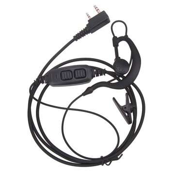 2 Pin Dual PTT Earpiece Headset Micophone for Baofeng UV-82 UV-8D Walkie Talkies