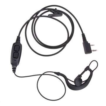 2 Pin Dual PTT Earpiece Headset Micophone for Baofeng UV-82 UV-8D Walkie Talkies