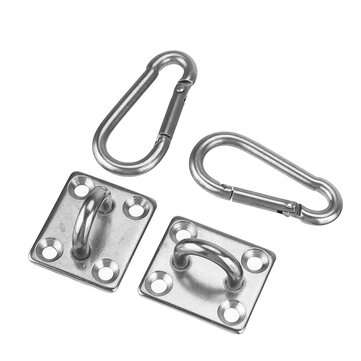 2 Sets Of Suspended Ceiling Wall Mount U-Shaped Hooks Stainless Steel Heavy Duty