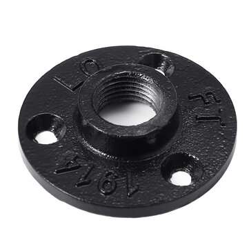 2 Set Flange Industrial Steel Pipe Shelf Bracket Wall Holder Bracket House DIY Decor