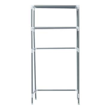 2 Tier Over The Toilet Storage Rack Shelf Bathroom Space Saver Towel Organizer