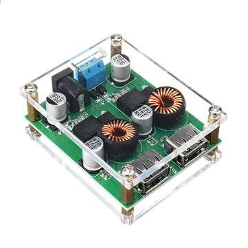 2 USB DC Fast Charging Step Down Buck Regulator Vehicle Power Charger Module 8V-36V to 5V/9V/12V QC3