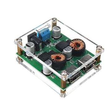 2 USB DC Fast Charging Step Down Buck Regulator Vehicle Power Charger Module 8V-36V to 5V/9V/12V QC3