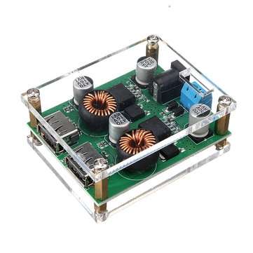 2 USB DC Fast Charging Step Down Buck Regulator Vehicle Power Charger Module 8V-36V to 5V/9V/12V QC3